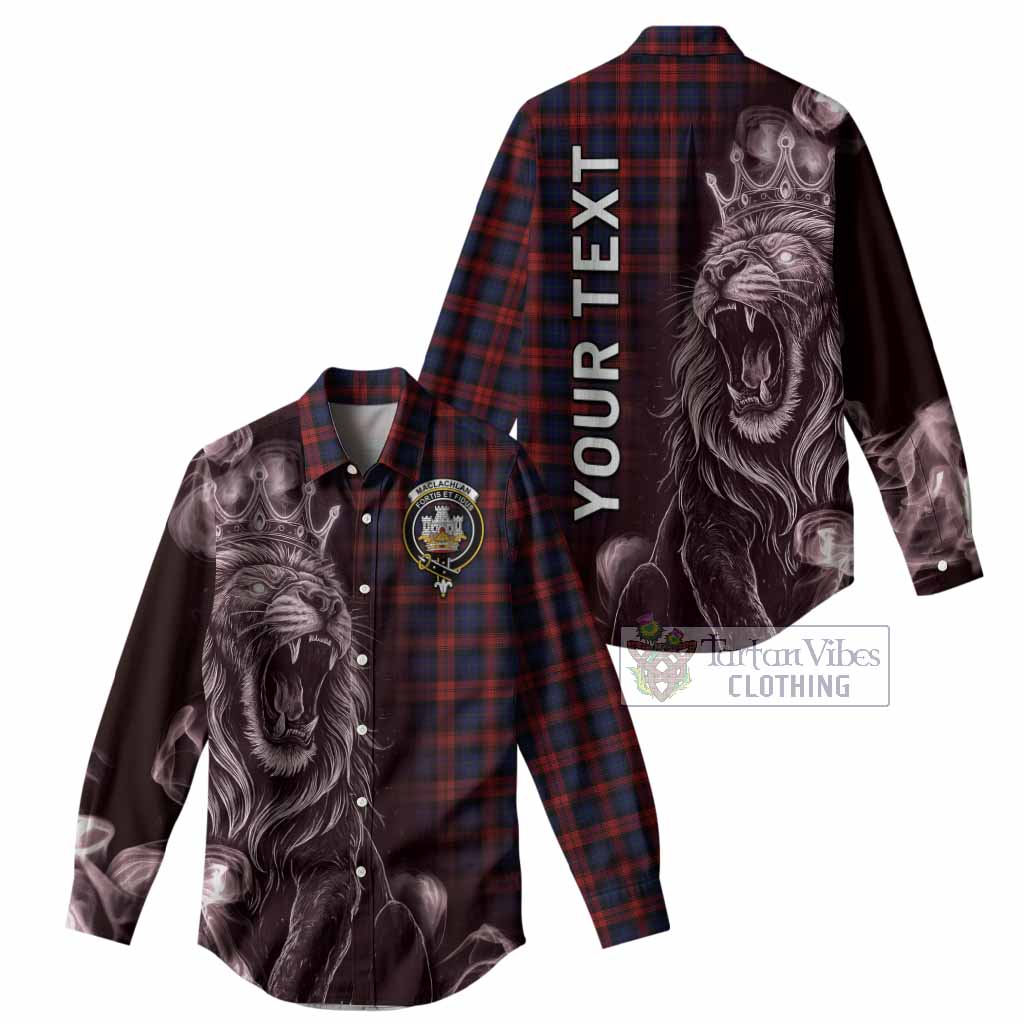 MacLachlan (McLachlan) Tartan Women Casual Shirt Roaring Lion Heritage