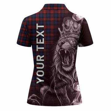 MacLachlan (McLachlan) Tartan Women Polo Shirt Roaring Lion Heritage