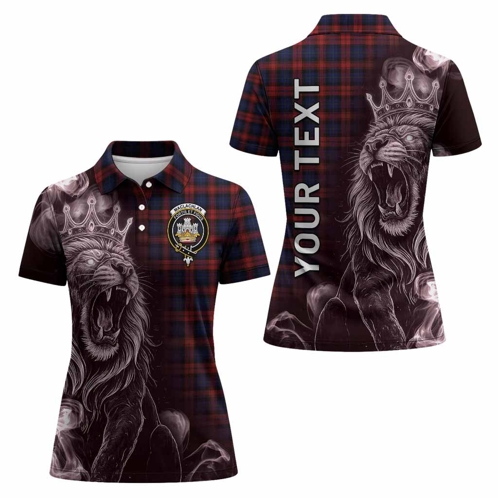 MacLachlan (McLachlan) Tartan Women Polo Shirt Roaring Lion Heritage