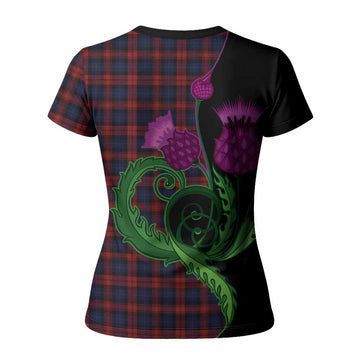 MacLachlan (McLachlan) Tartan Women T shirt Traditional Scottish Thistle