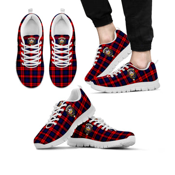 MacLachlan Modern Tartan Sneakers with Family Crest