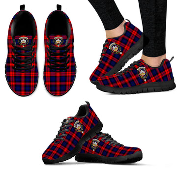 MacLachlan Modern Tartan Sneakers with Family Crest