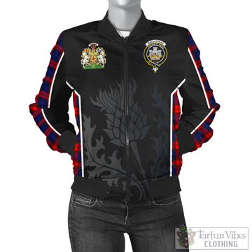 MacLachlan Modern Tartan Bomber Jacket with Family Crest and Scottish Thistle Vibes Sport Style