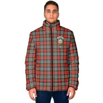 MacLachlan Weathered Tartan Padded Jacket with Family Crest