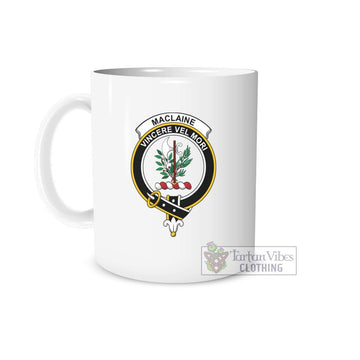 MacLaine (McLaine) Family Crest Ceramic Mug One Size 11oz size - 2D-tartanvibesclothing