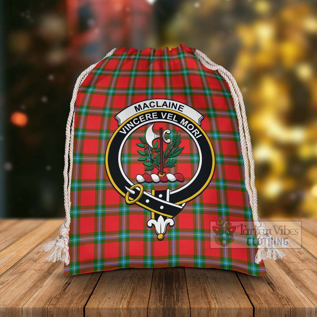 Tartan Vibes Clothing MacLaine (McLaine) Tartan Christmas Santa's Bag with Family Crest