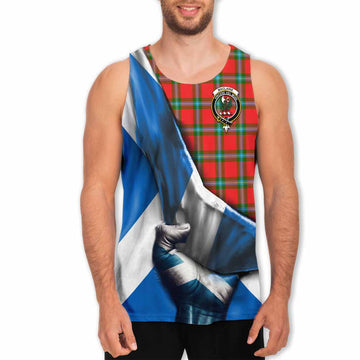 MacLaine (McLaine) Tartan Men's Tank Top with Family Crest Scotland Patriotic Style
