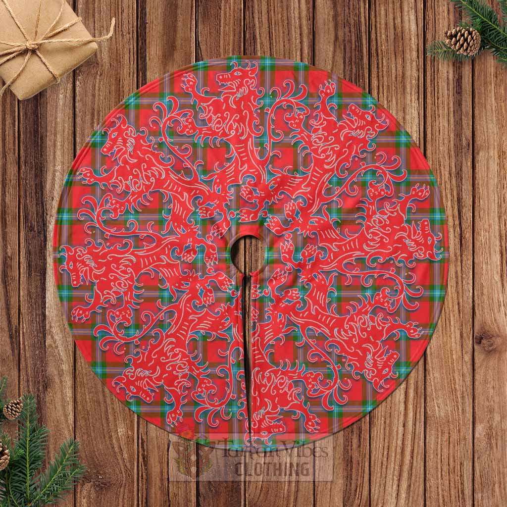 MacLaine (McLaine) Tartan Christmas Tree Skirt Lion Rampant Style Casual Tree Skirts - Tartan Vibes Clothing