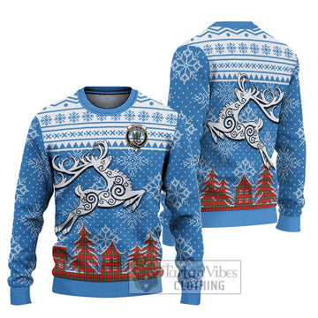 MacLaine (McLaine) Clan Christmas Ugly Sweater Celtic Reindeer Style