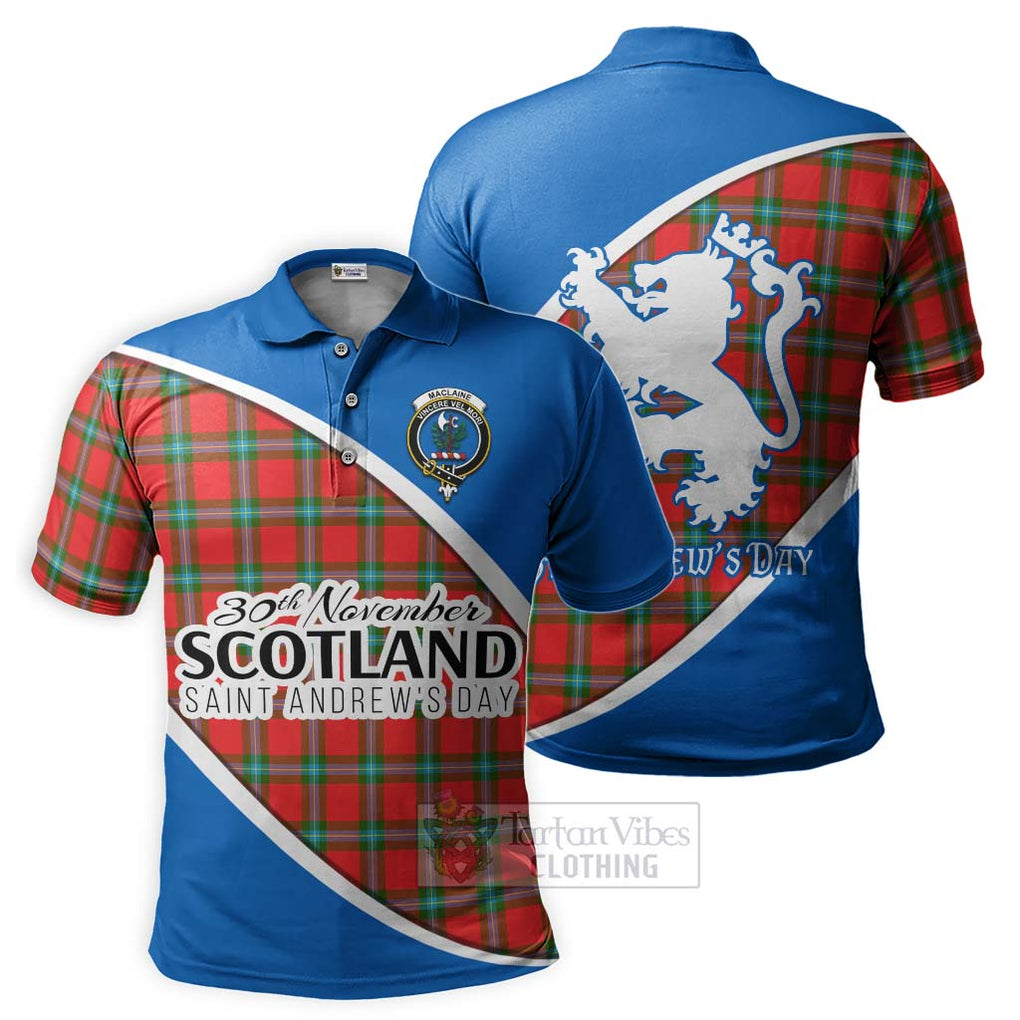 Tartan Vibes Clothing MacLaine (McLaine) Family Crest Tartan Polo Shirt Celebrate Saint Andrew's Day in Style