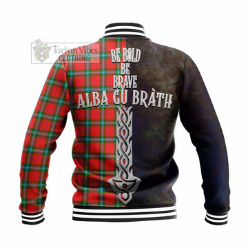 MacLaine (McLaine) Tartan Family Crest Baseball Jacket Alba Gu Brath Be Brave Lion Ancient Style
