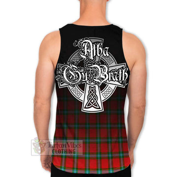 Tartan Vibes Clothing MacLaine (McLaine) Tartan Men's Tank Top Featuring Alba Gu Brath Family Crest Celtic Inspired