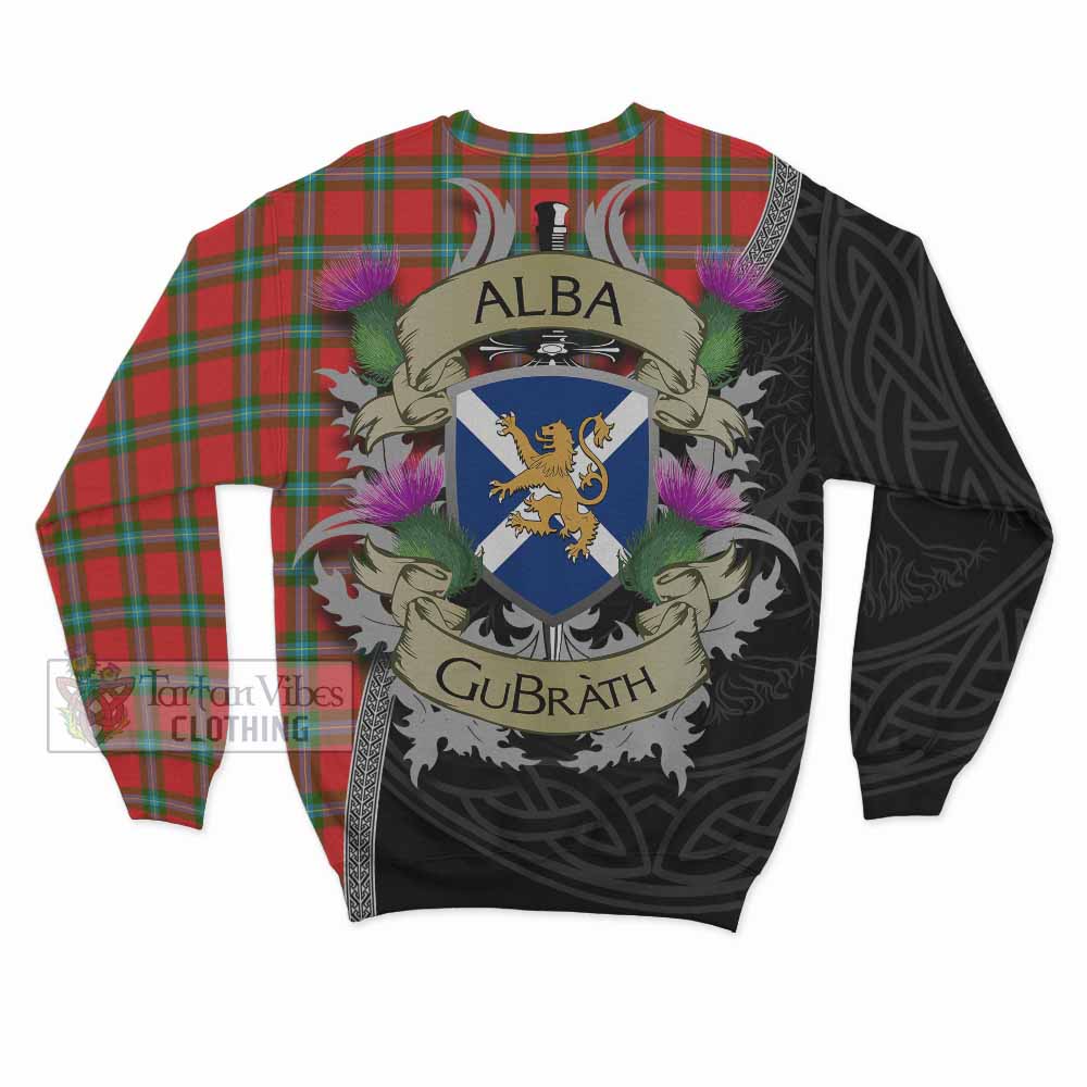 Tartan Vibes Clothing MacLaine (McLaine) Tartan Family Crest Sweatshirt Lion Rampant Royal Thistle Shield Celtic Inspired