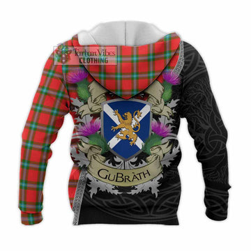 MacLaine (McLaine) Tartan Family Crest Knitted Hoodie Lion Rampant Royal Thistle Shield Celtic Inspired