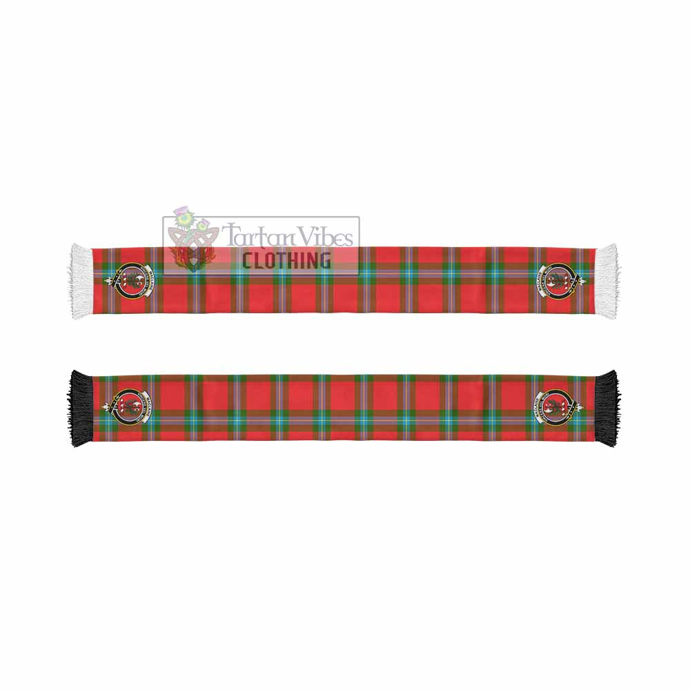 Tartan Vibes Clothing MacLaine (McLaine) Tartan Ruffneck Scarf with Family Crest
