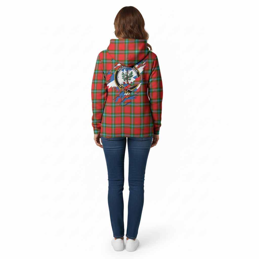 MacLaine (McLaine) Clan Crest In Me Tartan Cotton Hoodie Scotland Flag Style
