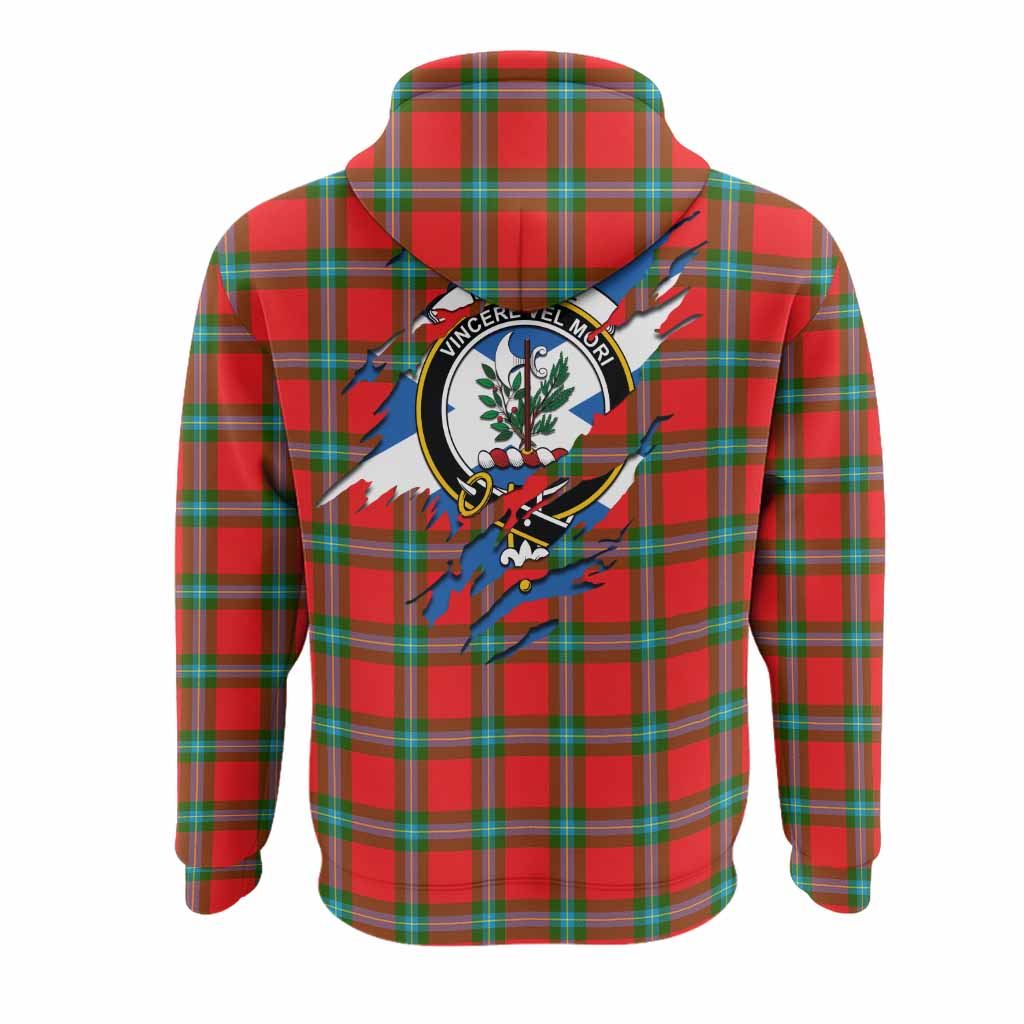 MacLaine (McLaine) Clan Crest In Me Tartan Hoodie Scotland Flag Style