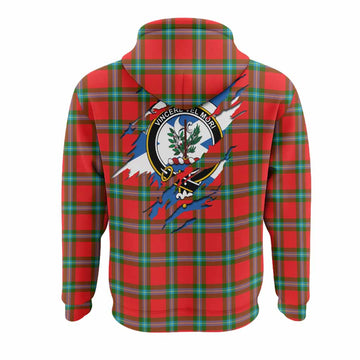 MacLaine (McLaine) Clan Crest In Me Tartan Hoodie Scotland Flag Style