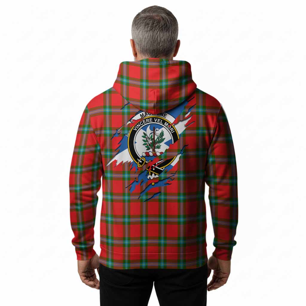 MacLaine (McLaine) Clan Crest In Me Tartan Hoodie Scotland Flag Style