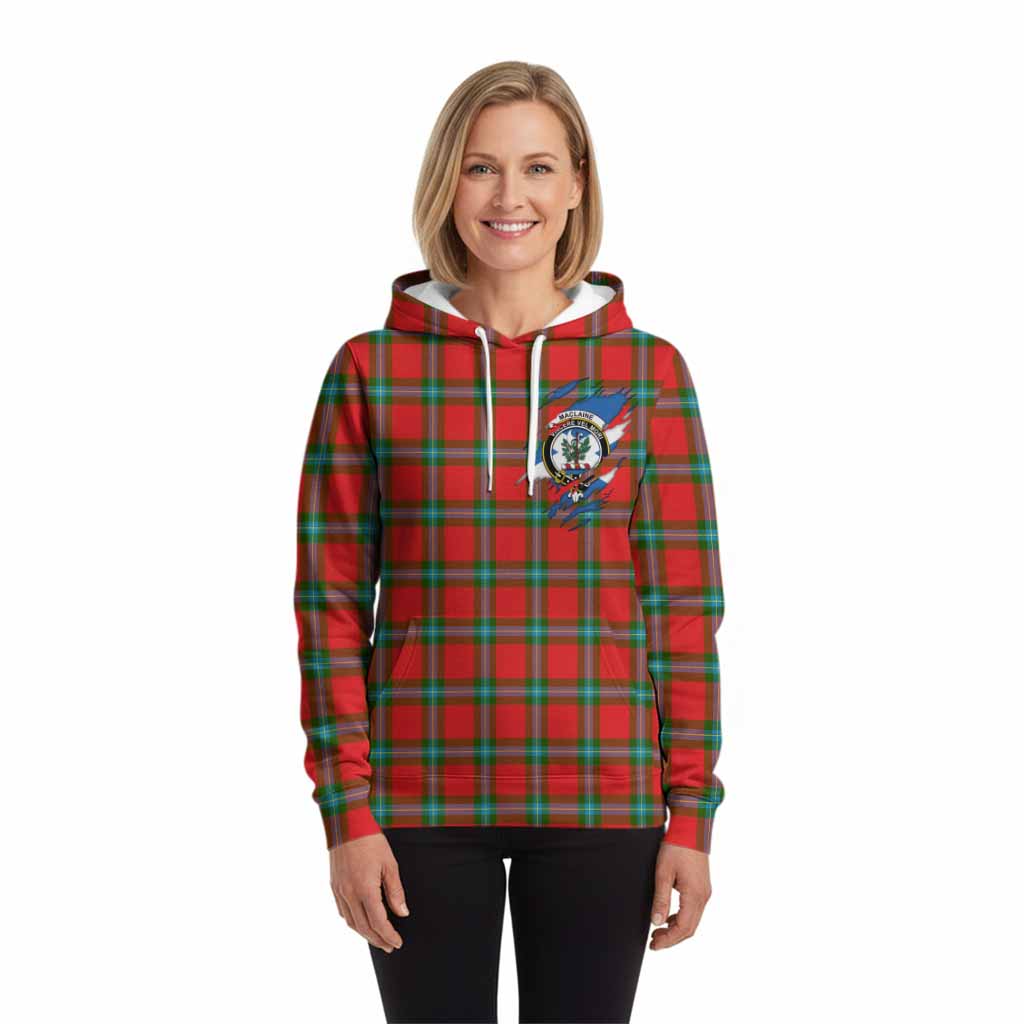 MacLaine (McLaine) Clan Crest In Me Tartan Hoodie Scotland Flag Style