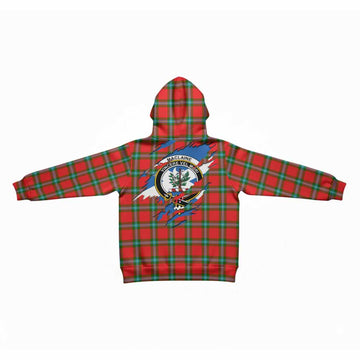 MacLaine (McLaine) Clan Crest In Me Tartan Kid Hoodie Scotland Flag Style