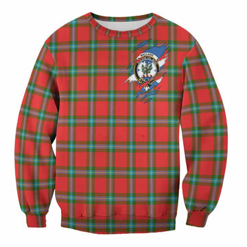 MacLaine (McLaine) Clan Crest In Me Tartan Sweatshirt Scotland Flag Style