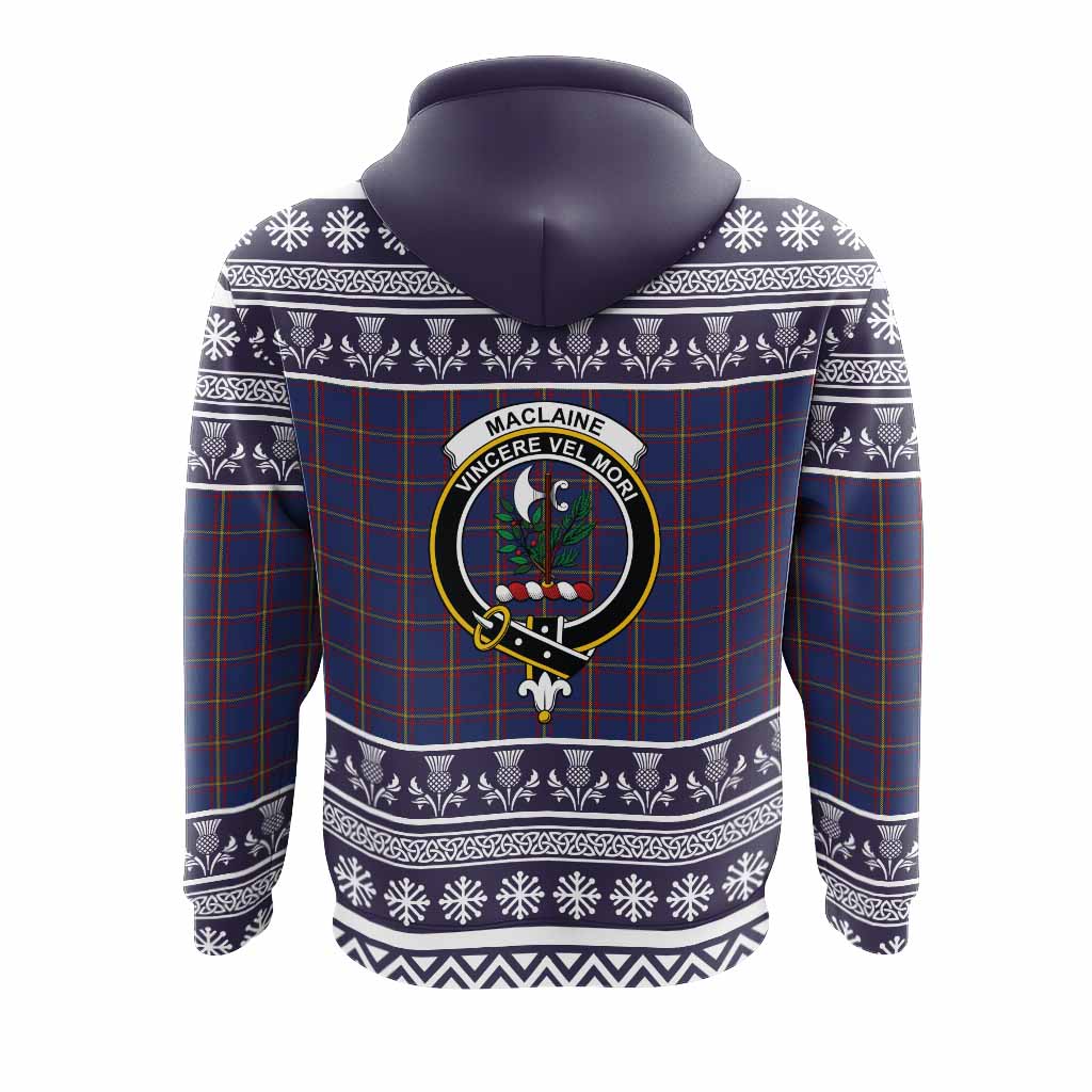 MacLaine (McLaine) Clan Tartan Christmas Hoodie with Family Crest - Tartan Vibes Clothing