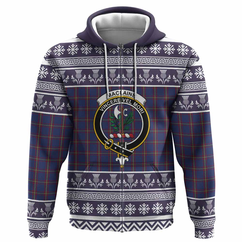 MacLaine (McLaine) Clan Tartan Christmas Hoodie with Family Crest - Tartan Vibes Clothing