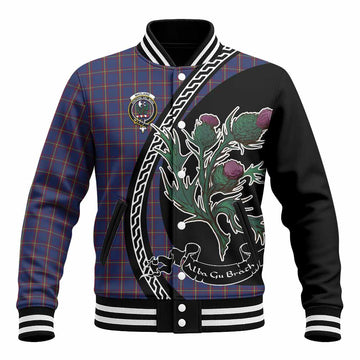 MacLaine (McLaine) Family Crest Tartan Baseball Jacket Alba Thistle Inspired