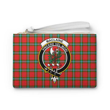Tartan Vibes Clothing MacLaine (McLaine) Family Crest Tartan Clutch Bag