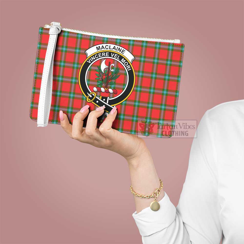 Tartan Vibes Clothing MacLaine (McLaine) Family Crest Tartan Clutch Bag
