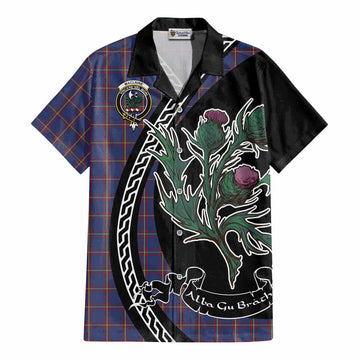 MacLaine (McLaine) Family Crest Tartan Cotton Hawaiian Shirt Alba Thistle Inspired - Tartan Vibes Clothing