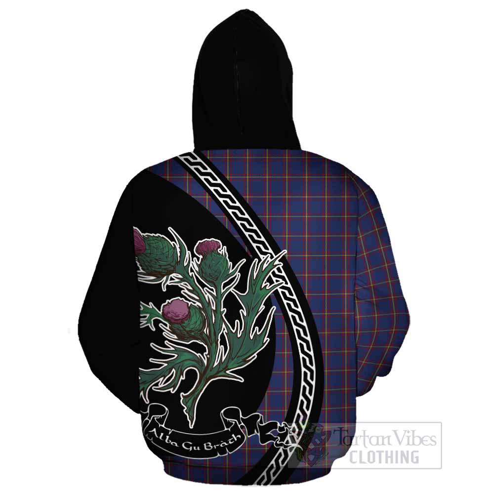 MacLaine (McLaine) Family Crest Tartan Cotton Hoodie Alba Thistle Inspired - Tartan Vibes Clothing