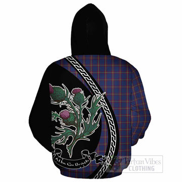 MacLaine (McLaine) Family Crest Tartan Cotton Hoodie Alba Thistle Inspired
