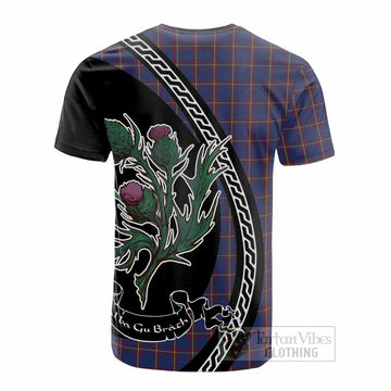 MacLaine (McLaine) Family Crest Tartan Cotton T-shirt Alba Thistle Inspired - Tartan Vibes Clothing