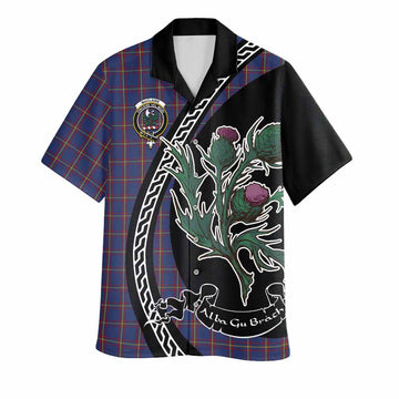 MacLaine (McLaine) Family Crest Tartan Hawaiian Shirt Alba Thistle Inspired - Tartan Vibes Clothing