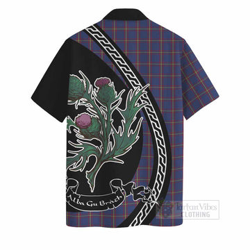 MacLaine (McLaine) Family Crest Tartan Hawaiian Shirt Alba Thistle Inspired - Tartan Vibes Clothing