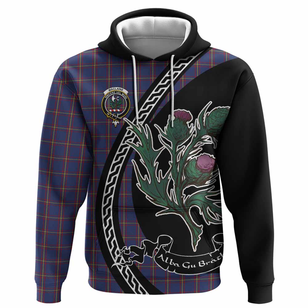 MacLaine (McLaine) Family Crest Tartan Hoodie Alba Thistle Inspired - Tartan Vibes Clothing