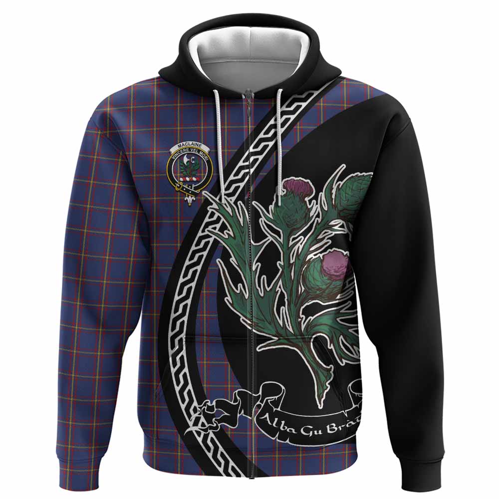 MacLaine (McLaine) Family Crest Tartan Hoodie Alba Thistle Inspired - Tartan Vibes Clothing