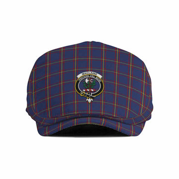 MacLaine (McLaine) Family Crest Tartan Jeff Cap, Tartan Flat Cap