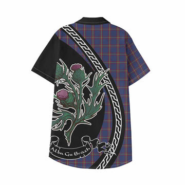MacLaine (McLaine) Family Crest Tartan Kid Hawaiian Shirt Alba Thistle Inspired - Tartan Vibes Clothing