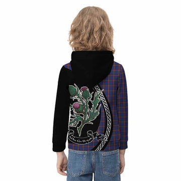 MacLaine (McLaine) Family Crest Tartan Kid Hoodie Alba Thistle Inspired - Tartan Vibes Clothing
