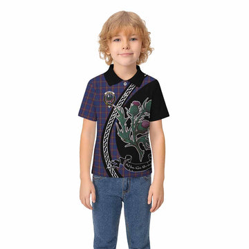 MacLaine (McLaine) Family Crest Tartan Kid Polo Shirt Alba Thistle Inspired - Tartan Vibes Clothing