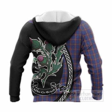 MacLaine (McLaine) Family Crest Tartan Knitted Hoodie Alba Thistle Inspired