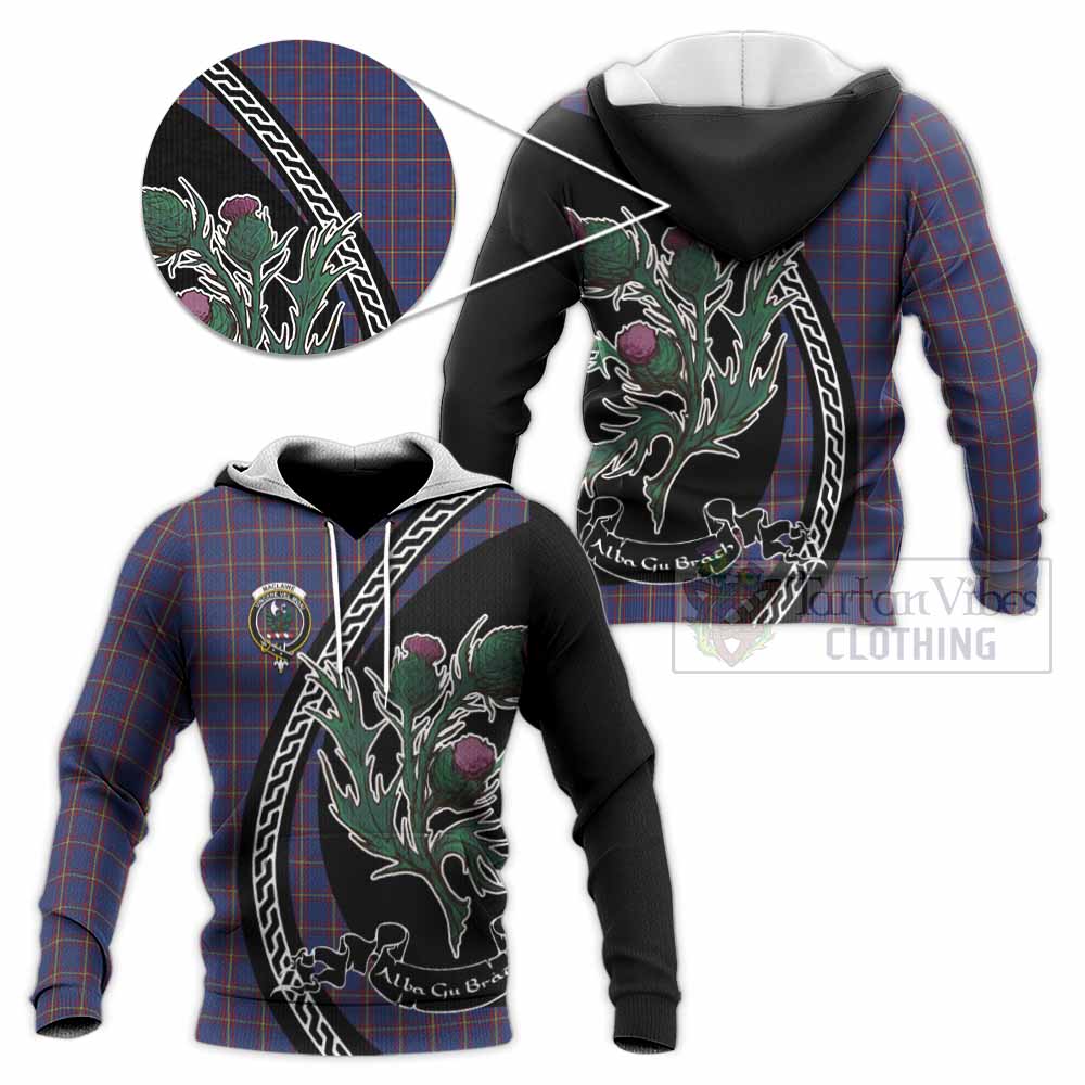 MacLaine (McLaine) Family Crest Tartan Knitted Hoodie Alba Thistle Inspired - Tartan Vibes Clothing