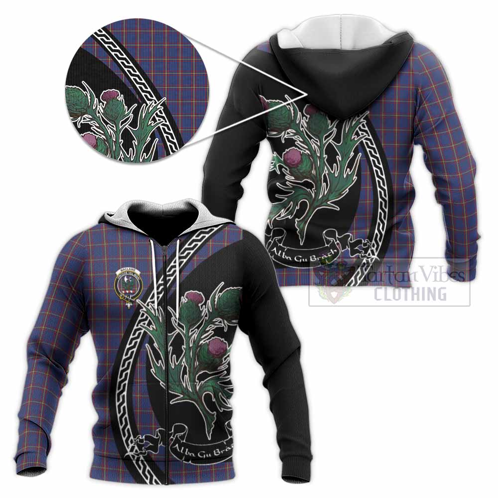 MacLaine (McLaine) Family Crest Tartan Knitted Hoodie Alba Thistle Inspired - Tartan Vibes Clothing