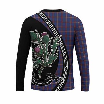 MacLaine (McLaine) Family Crest Tartan Long Sleeve T-Shirt Alba Thistle Inspired - Tartan Vibes Clothing