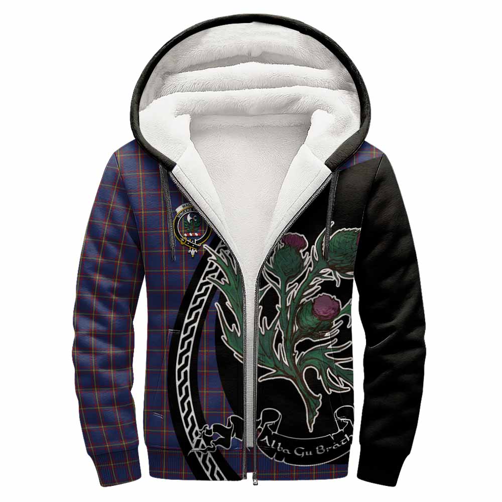 MacLaine (McLaine) Family Crest Tartan Sherpa Hoodie Alba Thistle Inspired - Tartan Vibes Clothing