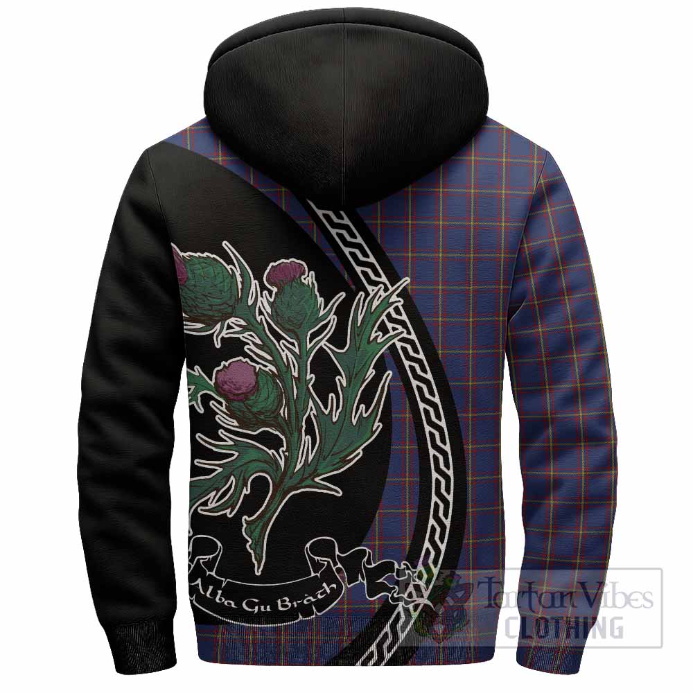 MacLaine (McLaine) Family Crest Tartan Sherpa Hoodie Alba Thistle Inspired - Tartan Vibes Clothing