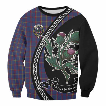 MacLaine (McLaine) Family Crest Tartan Sweatshirt Alba Thistle Inspired - Tartan Vibes Clothing